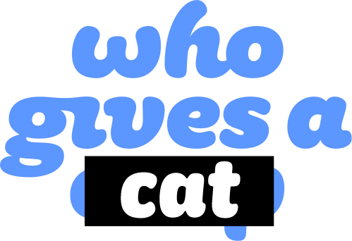 Who Gives A Crap logo with the word Crap crossed out and replaced with Cat